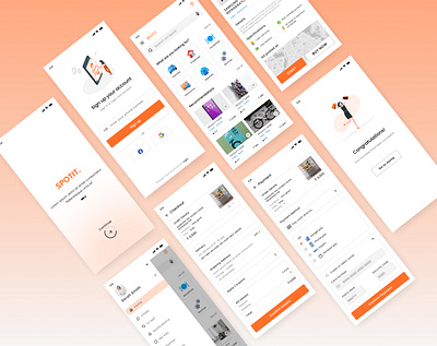 SPOTIT. app (buy & sell used products) app buy sell app design mobile project ui ux