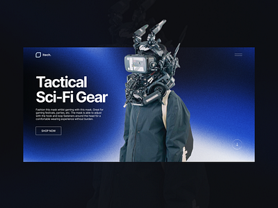 Design concept for Tactical Sci-Fi Gear | WEB | UI concept corporate design ecommerce graphic design interface land landing ui uiux ux web webdesign