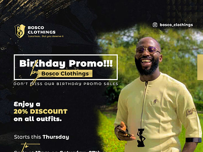 Bosco Clothings Designs designer fashion flyer flyerdesign graphic design kachasdesigns photoshop