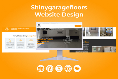 Shinygaragefloors Website Design attractive website business website graphic design landing page responsive website web design website design