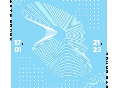 POSTER - 4 2d acid adobe illustrator aesthetic design effect flat graphic design illustration mockup modern motion graphics music musical party poster simple sound vector vibe