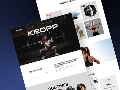 Fitness Landing Page fitness fitness landing page landing page landing page design website website design