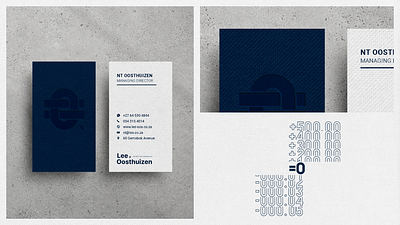 Striking Business Card Design with a Prominent Gravure Texture businessstationery