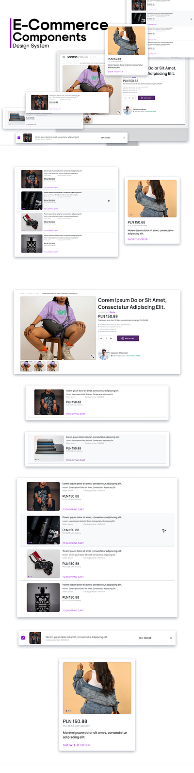 E-commerce online store - modals UI UX Design System app branding design ecommerce graphic design ui ux