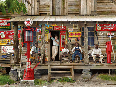 Country Store (1939) ads advertising america branding colorization colorize colorized photo digital art history photo photography restoration shop store usa vintage