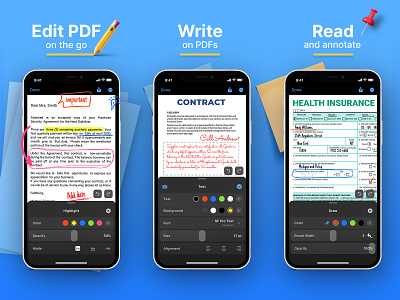 ASO Design for PDF Hero app app store optimization aso aso design branding document graphic design paper pdf pdf document pdf edtitor pdf reader screen screenshots typography ui