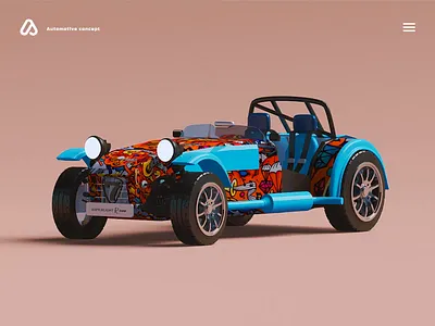 Car animation 3d animation automotive blockchain branding car game icon illustration isometric landing page lowpoly nft render video web webdesign