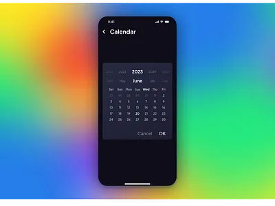 📅Calendar graphic design ui