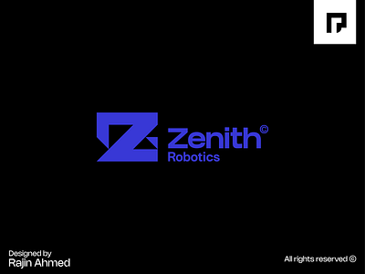ZenitH Robotics© branding graphic design logo logo design logo designer logos logotype robot logo robotic company logo robotic logo tech logo tecnhnology logo