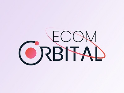 Ecom Orbitai illustration logo minimal typography vector