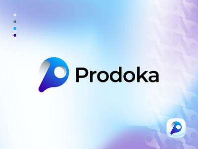 Prodoka branding graphic design logo p logo