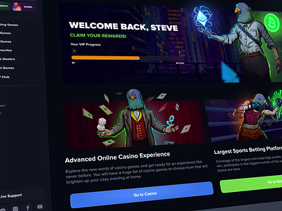 DOVE bet: Gambling project (animation) animation betting casino crash crash game crypto gambling game game interface landing motion graphics poker slots sport ui uiux web design website wheel of fortune win