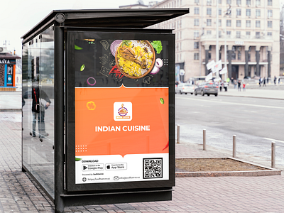 Indian Cuisine 3d branding flayer graphic design