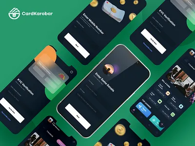 Cardkarobar branding minimal typography ui ux