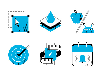 Smartwatch Icons design geometric graphic design icon illustration minimal shapes vector