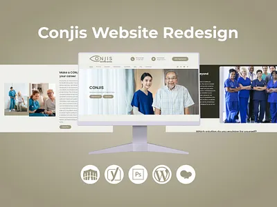 Conjis Website Redesign attractive website business website design graphic design illustration landing page responsive website web design website design