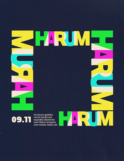 HARUM Poster editorial graphic design poster poster design