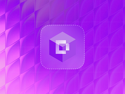 SaaS Logo branding brandmark cube logo logo design purple saas logo
