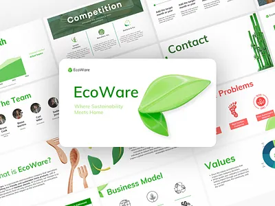 Sustainable Home Solutions for a Greener Future 3d behance bus busines bussiness deck clean deck dribbble dribble ecoware element pitch ppt prestations sustainable sustainable home products ui ux