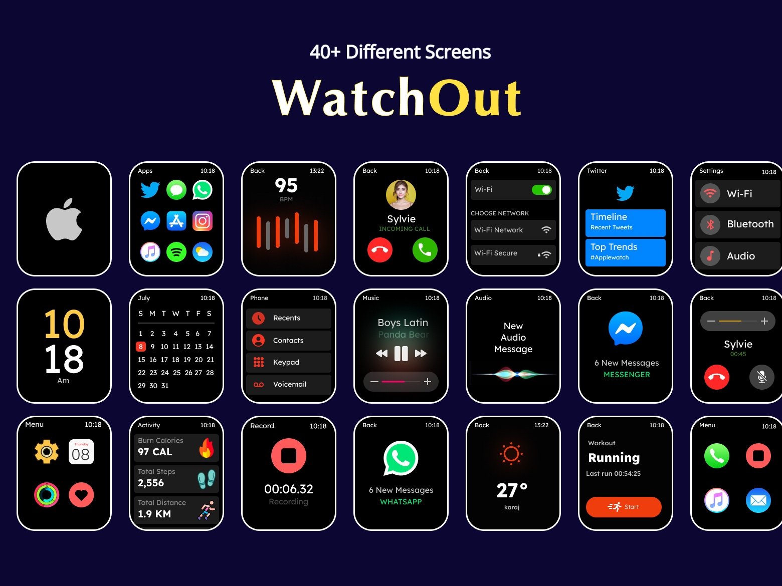 Health Smart Watch App - Apple Watch UI/UX Design by Aashifa Sheikh on ...