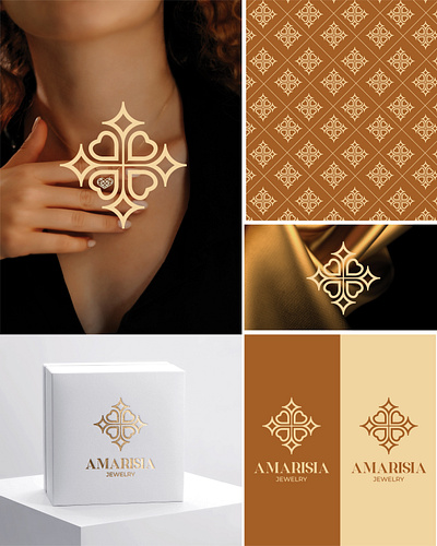 Amarisia Jewelry Logo 3d box packaging brand branding brandlogo design graphic design illustration logo logodesigners logodesigns logolearn logomark logotype modernlogo packaging design product packaging savinovlogos