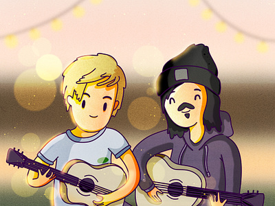 Rockband! adventure adventuretime band cartoon character drawn drawning friend guitar guitarist guy morning music musician performance pop punk rock rocker summer