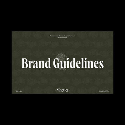Nineties - Brand Identity brand identity branding logo ui ux website