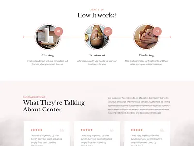 Spa & Wellness Landing Page branding design graphic design logo ui ux