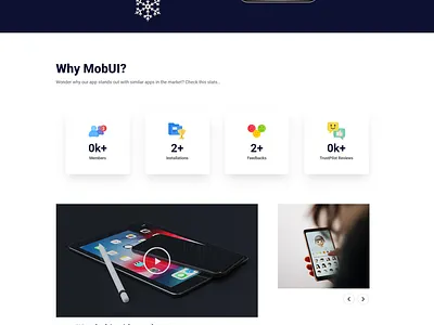 App Landing Page Using Elementor Pro Page Builder app landing web page branding design elementor elementor pro graphic design premium web design ui web web design wordpress