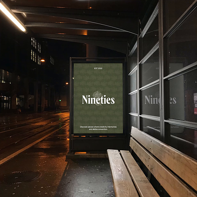 Nineties - Citylight ads billboard brand identity branding citylight fashion logo marketing ui ux