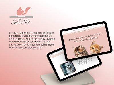 Cat Shop Website design figma illustration logo ui ux