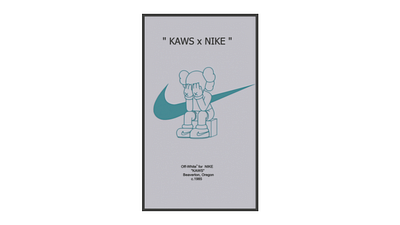 Kaws x Nike 3d 3d design autodesk branding design illustration inventor logo rendering