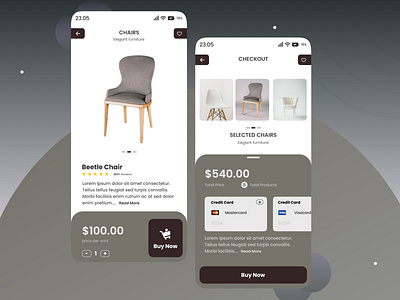 Furniture E-commerce Mobile App Design branding design e commerce furniture interface mobile mobile app ui ux website