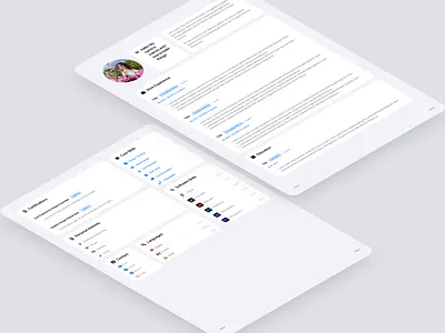 Resume template free branding design digital 2d digitalartist illustration logo ui vector vector art vector artwork