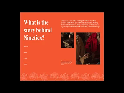 Nineties - About about brand identity branding ecommerce fashion logo mobile ui ux web design website