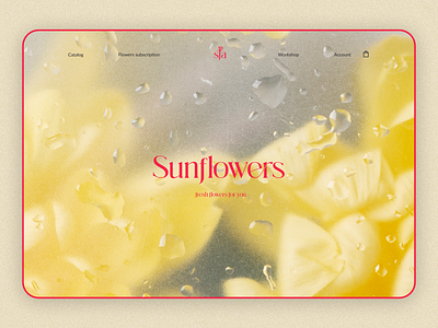 Website for Flowers Store design ui ux