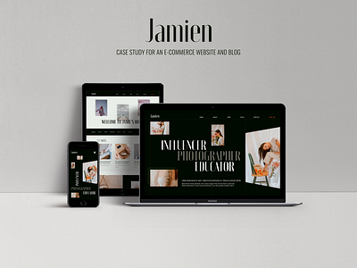 CASE STUDY - Jamien E-Commerce and Blog blog e commerce ui