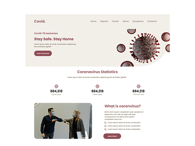 Covid. Landing page coronvirus covid design figma landing page ui uidesign uiux uxui web application website