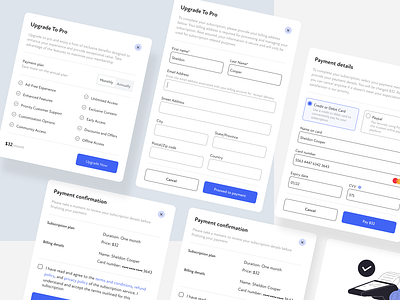 Subscription Modal Designs design modaldesign productdesign ui userinterface