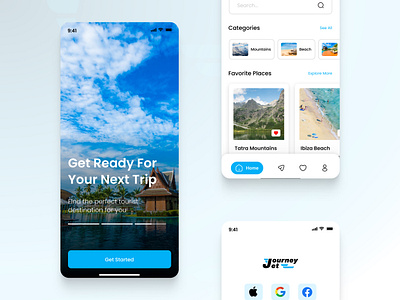 JourneyJet - Travel booking App design project