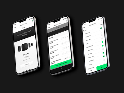 Filter for online store in mobile web version adaptive web design filter minimalistic product design ui