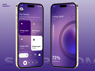 HomeConnect-Smart home App animation app app design automation awe home automation ios mobile app motion graphics smart smart home smart home app smart lamp smarthome smarthouse temperature