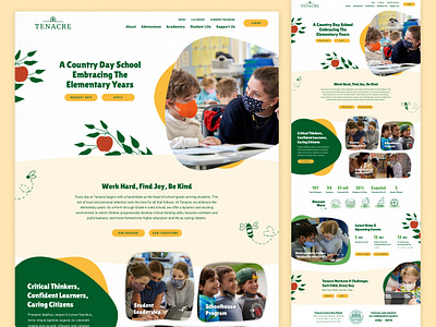 School Website Design ui ux web design