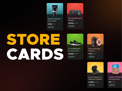 Store Card Design app app design app section design card design sale card store card ui ux design