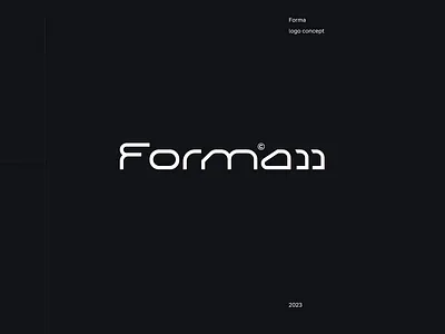 Formaaa logo concept black branding concept design graphic design logo white
