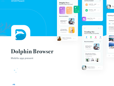 Mobile App For Browser application branding browser browser app clean dolphin figma future design graphic design illustration minimlist mobile mobile app new feature simple ui ux