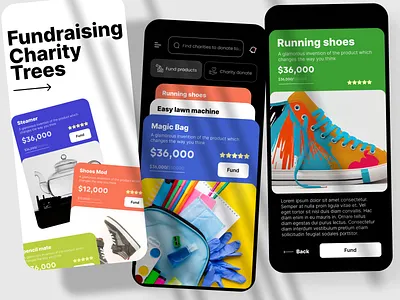 Charity crowdfunding app design mobile app app design app designer charity app charity app design crowdfund crowdfunding crowdfunding app donate app donation app funding app fundraising fundraising app mobile app non profit app ui designer ui kit