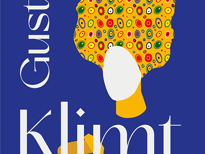 Gustav Klimt catalog cover design graphic design illustration typography ui vector