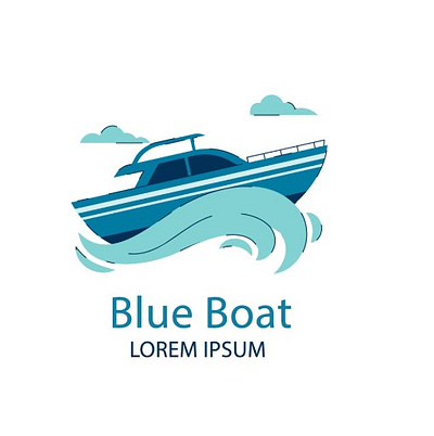 Blue Boat branding design graphic design illustration logo motion design motion graphics ui vector