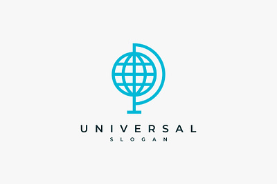 Globe Sphere Icon Simple Logo branding design graphic design illustration logo logo design minimalist orbit universal vector